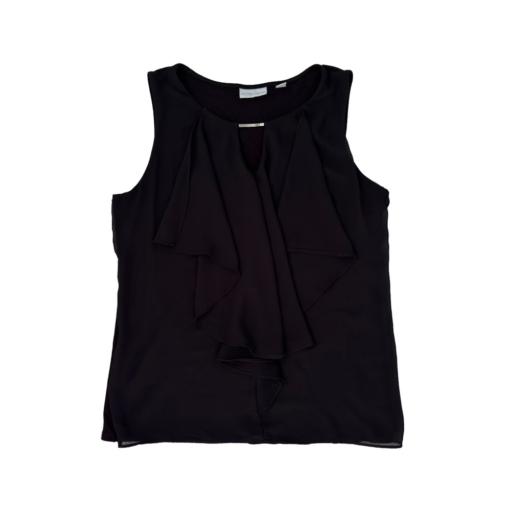 New York & Company Black Sleeveless Blouse